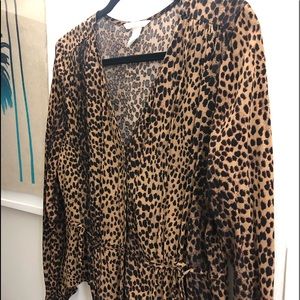 CHEETAH PRINT BLOUSE